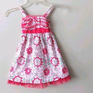 Penelope Mack Pink Floer Print Sundress, size 3T